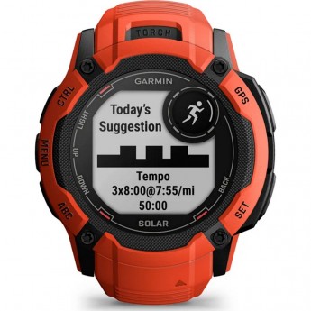 Часы GARMIN INSTINCT 2X SOLAR красный
