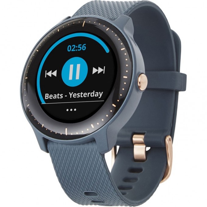 Часы GARMIN VIVOACTIVE 3 MUSIC синий гранит 010-01985-33