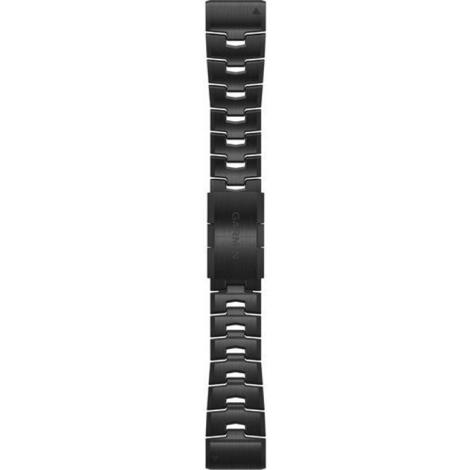 Ремешок сменный для GARMIN FENIX 6X 26MM TITANIUM BRACELET WITH CARBON GRAY DLC COATING 010-12864-09