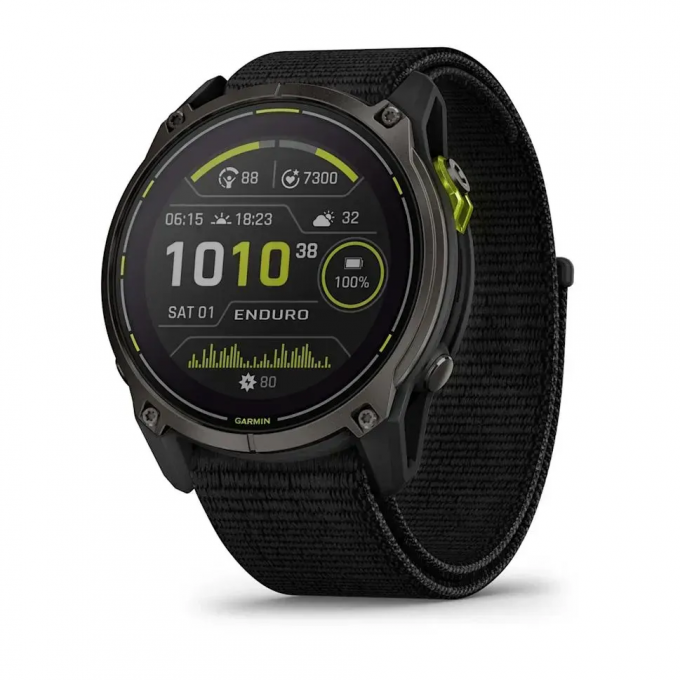 Смарт-часы GARMIN ENDURO 3 с черным нейлоновым ремешком 010-02751-01 Смарт-часы GARMIN ENDURO 3 с черным нейлоновым ремешком 010-02751-01