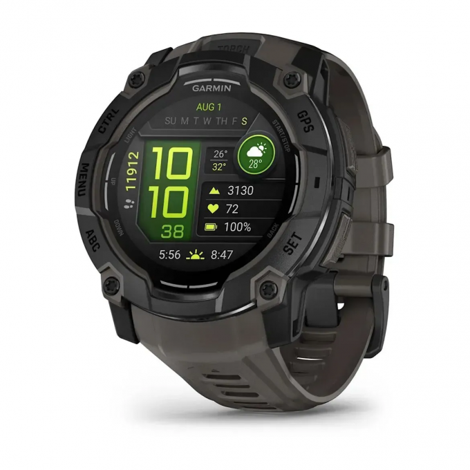 Смарт-часы GARMIN INSTINCT 3 (50 мм) AMOLED черные/угольные 010-03020-00 Смарт-часы GARMIN INSTINCT 3 (50 мм) AMOLED черные/угольные 010-03020-00