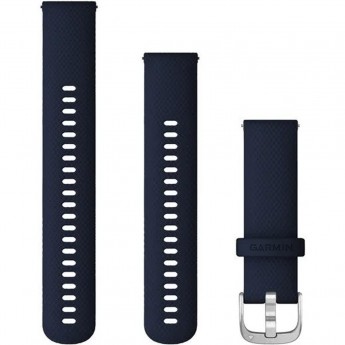 Сменный ремешок GARMIN 22mm Band, Dark Blue/Silver Bands