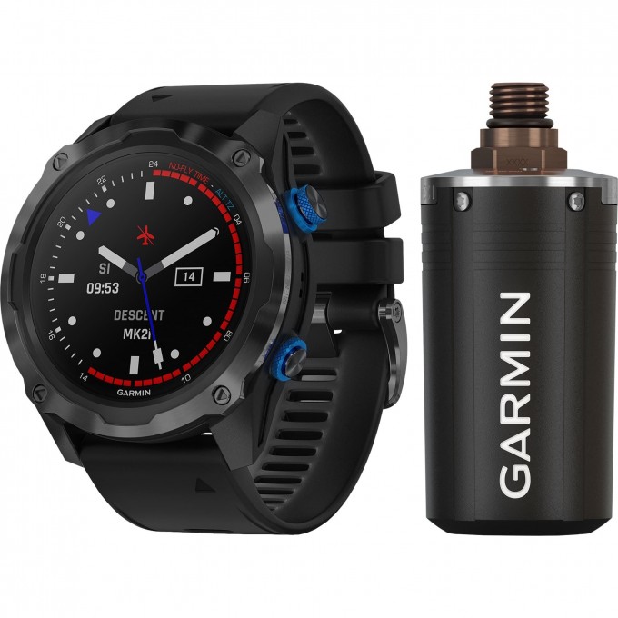 Смарт-часы GARMIN DESCENT MK2I CARBON GREY титановые DLC с черным силиконовым ремешком в комплекте с передатчиком Descent T1 010-02132-13 Смарт-часы GARMIN DESCENT MK2I CARBON GREY титановые DLC с черным силиконовым ремешком в комплекте с передатчиком Descent T1 010-02132-13